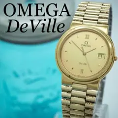 108 OMEGA デビル 時計　メンズ　ゴールド　ヴィンテージウォッチ　デイト