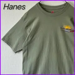 【良品】 Hanes ヘインズ バックプリント Tシャツ