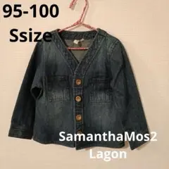 SamanthaMos2 サマンサモスモスノーカラーデニムジャケット95-100