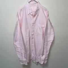 イオントップバリュー　ピンク　ボタンダウン　シャツ　長袖　Mサイズ