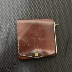 moku ダークブラウン 三つ折り財布