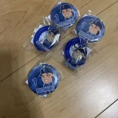 桑原将志　ベイスターズガチャ　缶バッジ　キーホルダー