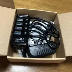 美品　USB3.0ハブ 電源付 Atolla USB HUB 3.0 204
