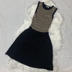 REDvariation ラメ ニットワンピース