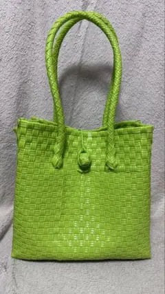 1点物！大人気！バリ島から直輸入！職人手作りのパサールバッグ　希少カラー