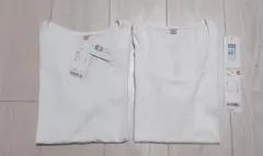 未使用 UNIQLO ドライストレッチ 2枚セット Sサイズ 白