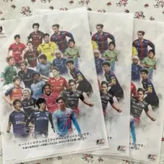 Jリーグ トップパートナー クリアファイル 3枚セット
