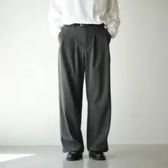 ストライプストレートスラックス B5068