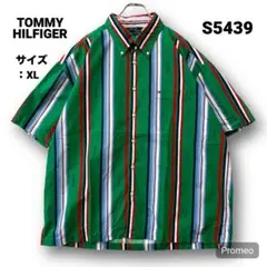 【即購入OK】TOMMY HILFIGER 半袖シャツ サイズXL ストライプ