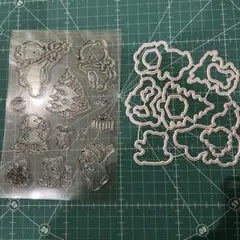 くま クリスマス プレゼント ツリー カッティングダイ