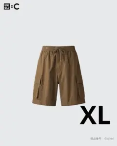 ユニクロＣ　ワイドフィットカーゴショーツ　ブラウン　XL