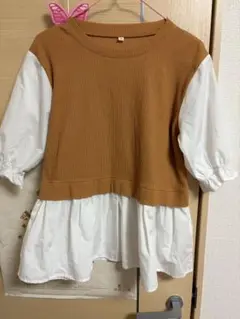 重ね着風トップス　160cm