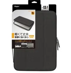 ナカバヤシ 13.3インチ汎用PCセミハードケース/ブラック