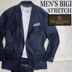 MEN'S BIGI ホップサック　L 涼感　通気性　軽量　オンオフ兼用　紺