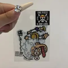 【新品】ワンピースステッカーB-SIDE LABEL ルフィーニカ②