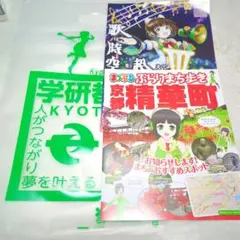 夏コミ、コミケ配布物/京都 精華町まっぷる、京町セイカチラシ、袋