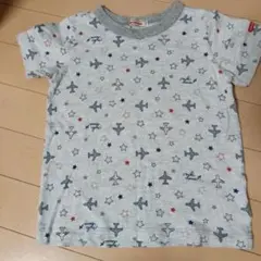 ミキハウス 飛行機柄 Tシャツ 100cm