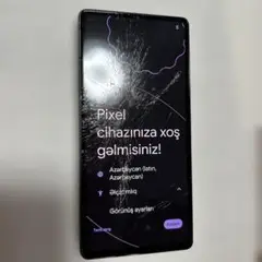 Google Pixel 7a 黒 本体 画面ひびあり