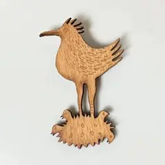 新品未使用●KIYATAキヤタ●カモノハシブローチ木工作品木彫りハンドメイド 新品未使用○KIYATAキヤタ○カモノハシブローチ木工作品木彫り