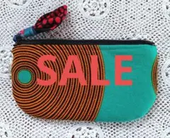 SALE　アフリカ布ポーチ　20cm