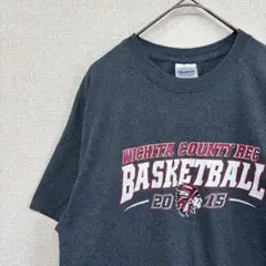 ギルダン　tシャツ プリント　ロゴ　アメリカ古着　 M 2172