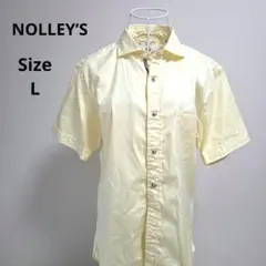 【オシャレ☆NOLLEY’S】黄色　半袖シャツ　サイズL