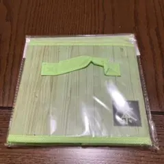 不織布収納ボックス 緑・茶色 2個セット