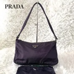 美品♡ プラダ アクセサリーポーチ ナイロン パープル 紫 ワンショルダー