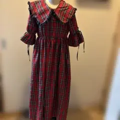 kutir チェック　ワンピース　M