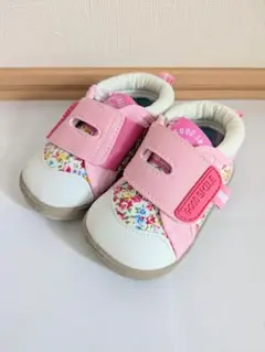 キッズ・ベビーシューズ 13cm ピンク 花柄GOOD SMILE