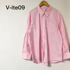 V-ite09 ヴィテ　ビッグ長袖シャツ　ピンク　フリーサイズ