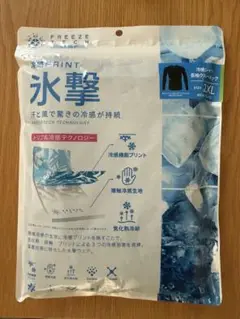 氷撃 FREEZE TECH 冷感プリント 2xl ブラック