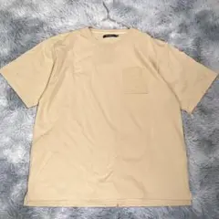33DEGREES【M】半袖Tシャツ　トップス　ベージュ　メンズ　薄手