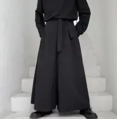 ブラック L ワイドパンツ メンズ パンツ カジュアル