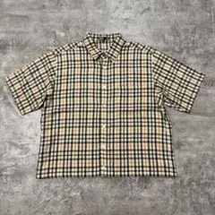 DAKS 短丈　ショート丈　チェックシャツ　cityboy 古着　ボックス