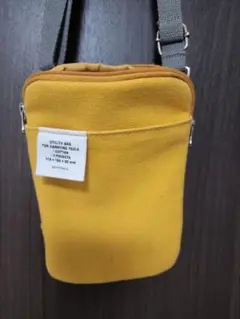 イエロー コットン ショルダーバッグ