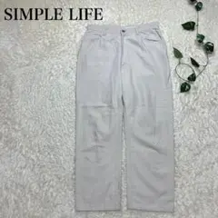 SIMPLE LIFE シンプルライフ カジュアルパンツ レディース アイボリー