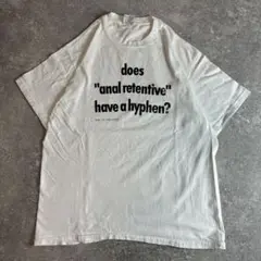 90s Vintage Hanes メッセージ スラング パロディ T