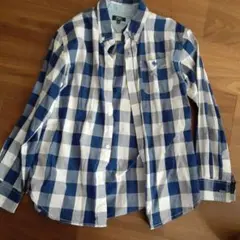 ポロ　160 長袖　チェック　シャツ　チェックシャツ