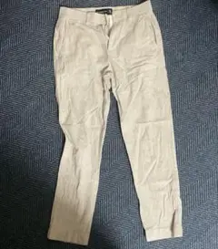 Abercrombie & Fitch ベージュ リネンパンツ 29W 30L