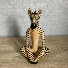 [新品]レア♫ケニア産ハンドメイドしまうま 人形