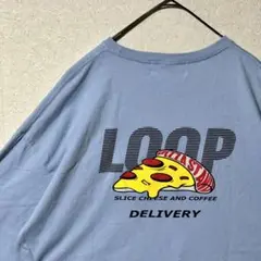 ループコーヒー ピザ Tシャツ ビッグサイズ Loopcoffee