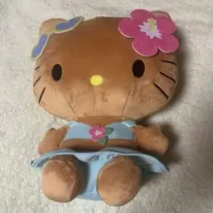 ハローキティ　Lぬいぐるみ　日焼けギャルVer.
