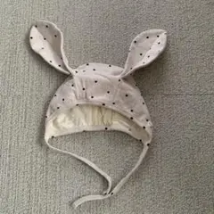 ベビー　うさぎボンネット