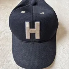 北照高校　甲子園　ネイビー H刺繍 メッシュキャップ
