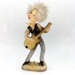 当時物 ロックンロール ギタリスト 置物 インテリア
