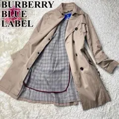 ✨美品✨ バーバリーブルーレーベル ノバチェック トレンチコート ライナー付き