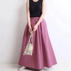 スローブイエナ　タフタランダムタックスカート　36 美品！