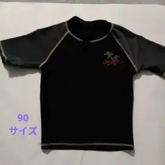 ラッシュガード 黒/グレー 90サイズくらい