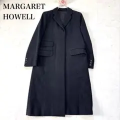 美品✨マーガレットハウエル チェスターコート ウール ロング丈 ブラック